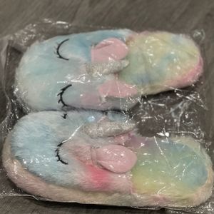 Unicorn rainbow slippers